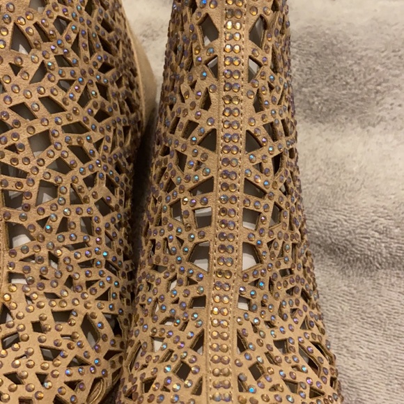 Zigisoho rhinestone booties 7.5, 4 in heels - Picture 5 of 5